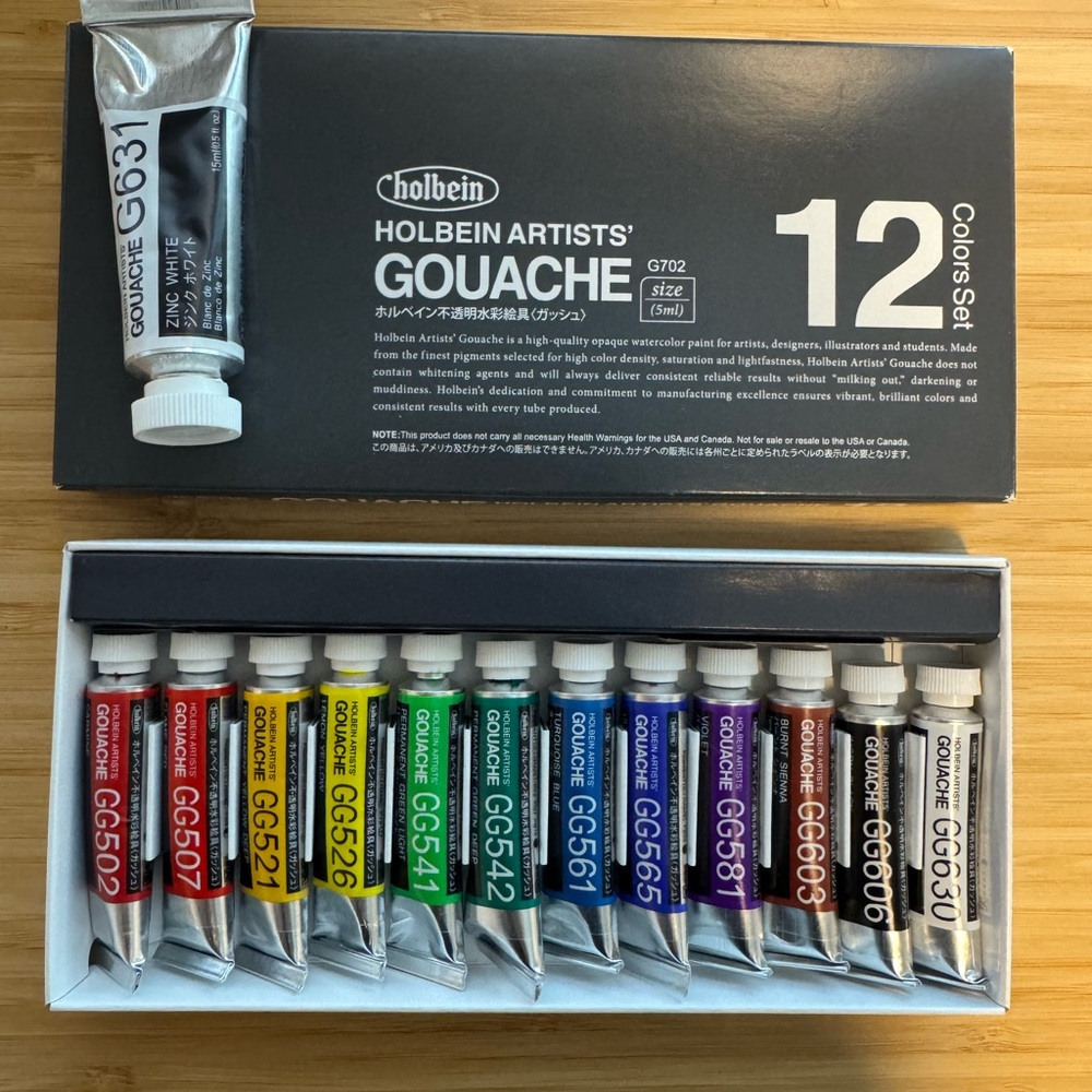 Holbein Artists Gouache Set of 12